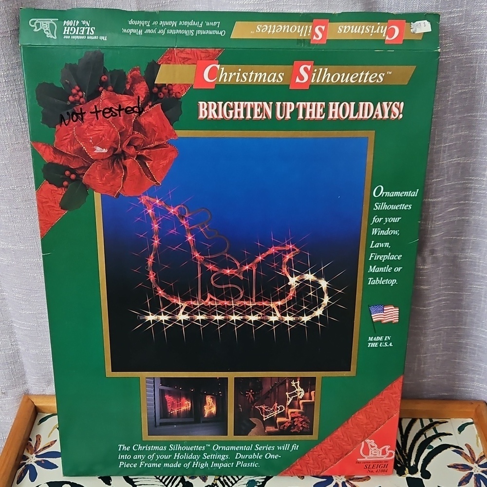 Festive Sleigh 1995 Light Decor